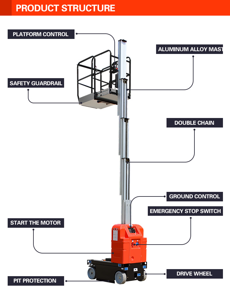 Aluminum Alloy Vertical Lifting Platform