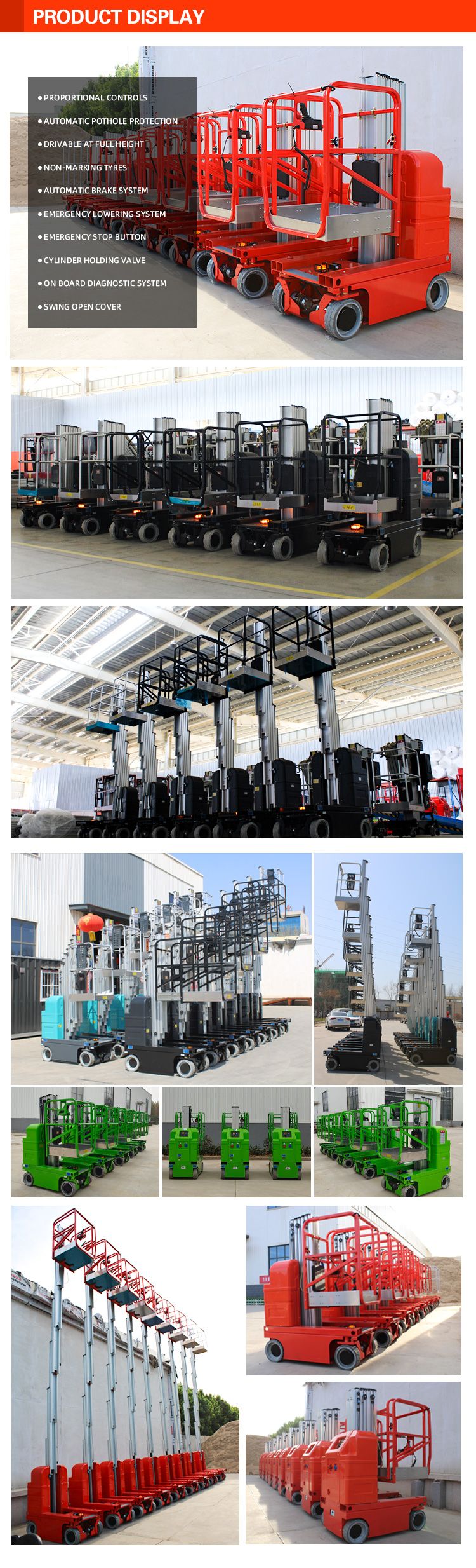 Aluminum Alloy Vertical Lifting Platform