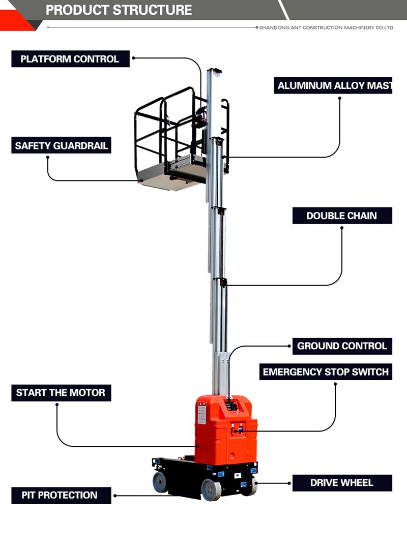 Aluminum Alloy Vertical Lifting Platform