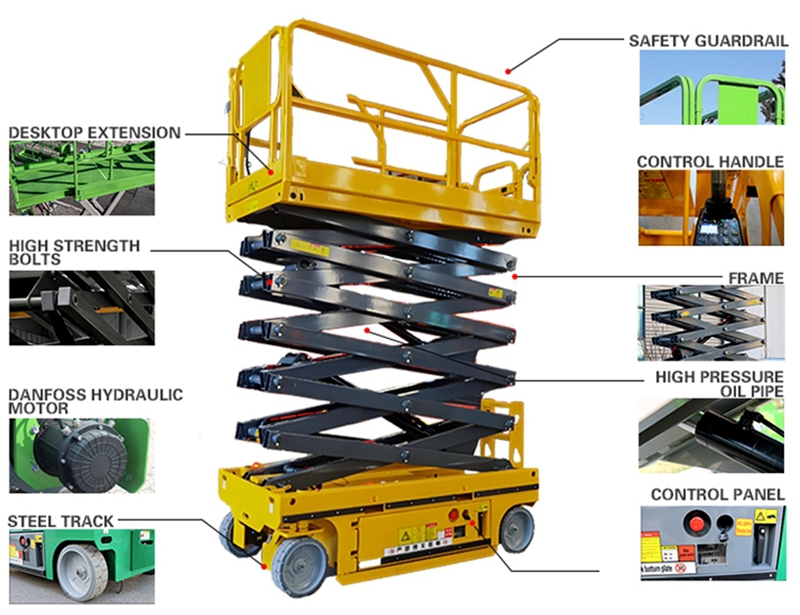 Wheeled scissor Lift
